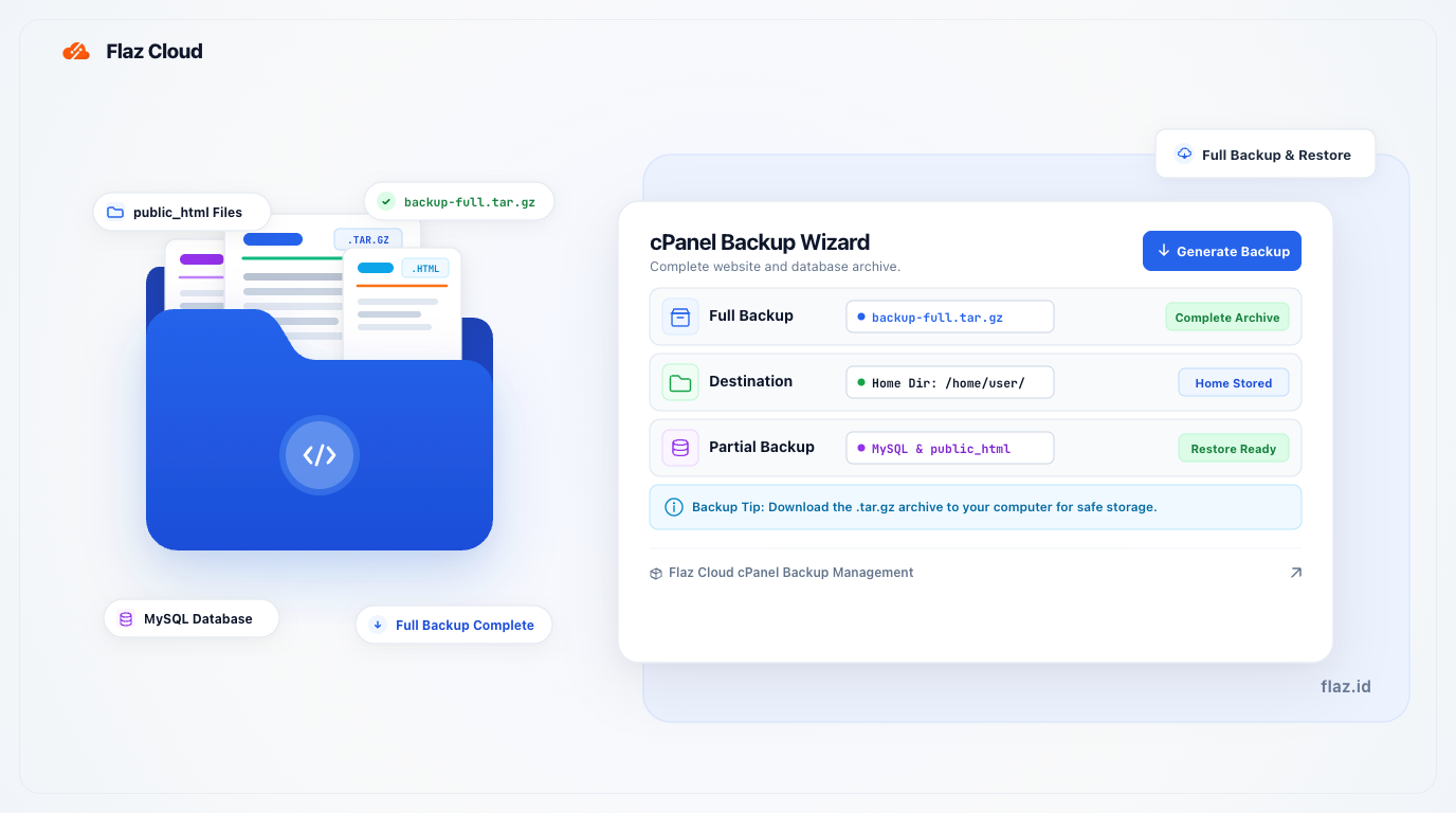 Cara Backup Full Website & Database dari cPanel