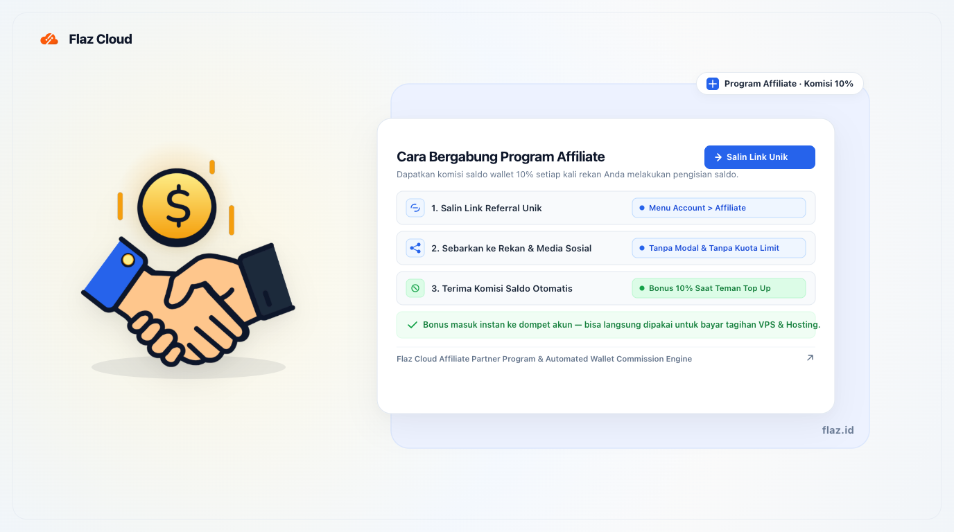 Cara Bergabung Program Affiliate Flaz Cloud