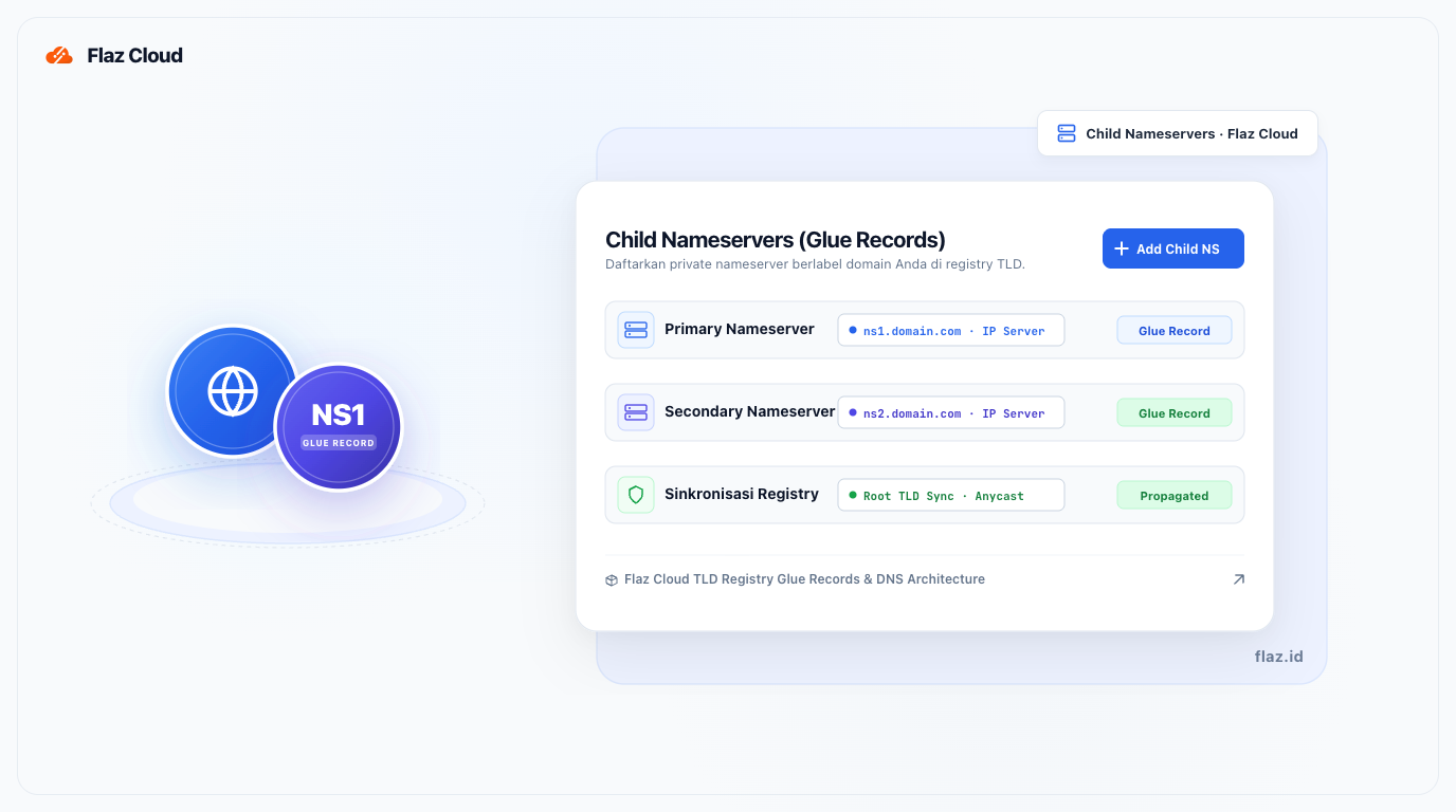 Cara Setup Child Nameserver Flaz Cloud